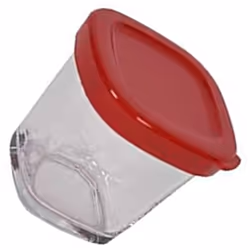 Pot + couvercle (x1) pour yaourtière COMPANION SEB SS-1530000652, SS-193386 Appareils compatibles : [YAOURTIÈRE SEB: ] YG6501 ...