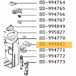 Minuteur (repère SS-994842) pour friteuse SEB SS-994842 Appareils compatibles : [FRITEUSE, AIRFRYER SEB: ] FR804015/87A, FR80 ...