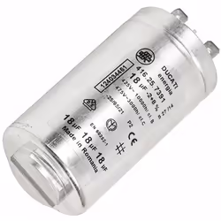 Condensateur 18µf d'origine pour sèche-linge ELECTROLUX, AEG, ZANUSSI, FAURE, EZANKER 1240344612 Appareils compatibles : [LAV ...