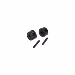 Kit axe et roue pour Aspirateur ELECTROLUX 4055420931. Contenu: 2 petites roues et 2 essieux.