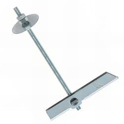 Index - Boîte de 50 chevilles à segment basculant en acier zingué avec tige filetée M6 mm et diamètre de 16 mm