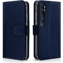 Étui de Protection Portefeuille - Xiaomi - MI Note 10 - Simili-cuir - Bleu Foncé - Rabat