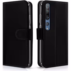Étui de Protection Portefeuille - Xiaomi - MI 10 Pro 5G - Simili-cuir - Noir - Rabat
