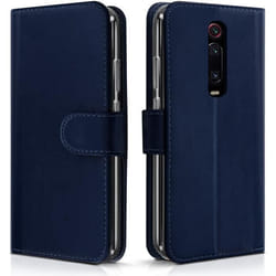 Étui de Protection Portefeuille - Xiaomi - MI 9T - Simili-cuir - Bleu Foncé - Rabat