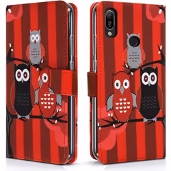 Étui de Protection - Huawei - P30 Lite (2019) - Simili-cuir - Rouge - Rabat