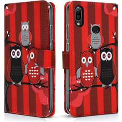 Étui de Protection - Huawei - P30 Lite (2019) - Simili-cuir - Rouge - Rabat