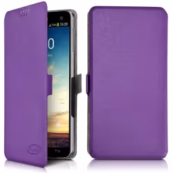 Etui Universel - Orange - Doro 8042 - Violet - Semi-rigide - Rabat latéral
