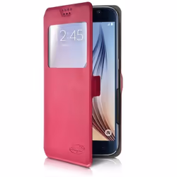 Etui S-View - Orange - Doro 8042 - Rose Fushia - Compatible jusquà 150 x 75 cm - Semi-rigide