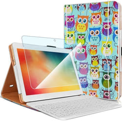 Pack Etui de Protection (KJ23) + Clavier Bluetooth + Protection décran en Verre Flexible pour Tablette Blackview Tab 8 101 pouces