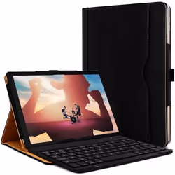 Étui de Protection et mode Support Couleur Noir avec Clavier Azerty Bluetooth pour Tablette Huawei Mediapad M5 Lite 101