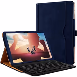 Étui de Protection - Huawei - Mediapad M5 Lite 101 - Bleu Foncé - Clavier Azerty Bluetooth - Housse sur-mesure