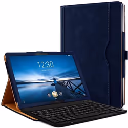 Étui de Protection - Lenovo - Tab M10 HD - Bleu Foncé - Clavier Azerty Bluetooth - 101 Pouces