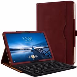 Étui de Protection - Lenovo - Tab M10 HD - Bordeau - Clavier Azerty Bluetooth - 101 Pouces