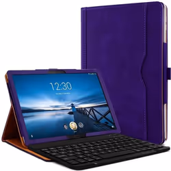 Étui de Protection - Lenovo - Tab M10 HD - Violet - Clavier Azerty Bluetooth - 101 Pouces