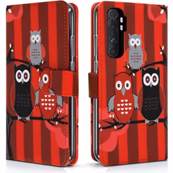 Étui de Protection Portefeuille - Xiaomi - MI Note 10 Lite - Simili-cuir - Rouge - Semi-rigide