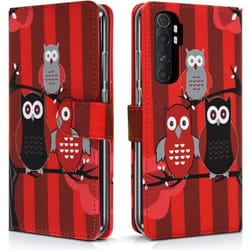 Étui de Protection Portefeuille - Xiaomi - MI Note 10 Lite - Simili-cuir - Rouge - Semi-rigide