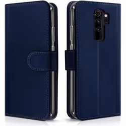 Étui de Protection - Xiaomi - Redmi Note 8 Pro - Simili-cuir - Bleu Foncé - Rabat