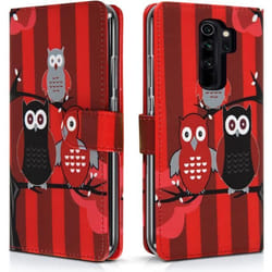Étui de Protection Portefeuille - Xiaomi - Redmi Note 8 Pro - Simili-cuir Rouge - Semi-rigide - Rabat