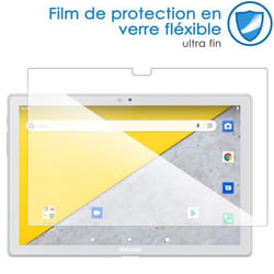 Protection décran - Archos - T101 4G - Verre flexible incassable - 101 pouces - Pliable à 180°