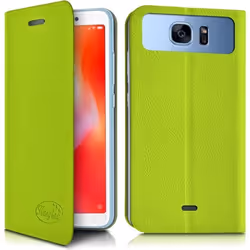 Etui à Rabat - Orange - Doro 8035 - Simili cuir - Vert - Aimanté