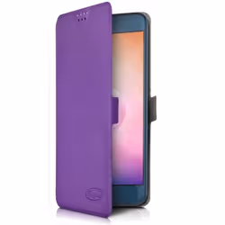 Etui de Protection Universel - Essentielb - Heyou 5 - Violet - Semi-rigide - Rabat latéral