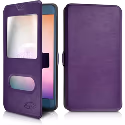 Etui de Protection - Essentielb - Heyou 5 - Violet - Souple - S-View Universel