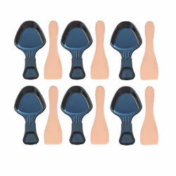 Lot de 6 coupelles à raclette et 6 pelles en bois pour Poêlon spatule raclette Raclette gril Wok AS306001 AS306003 TEFAL