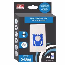 Boite de 4 sacs TYPE S-BAG Aspirateur 9001684589 ELECTROLUX TORNADO AEG ESSENTIEL B VOLTA