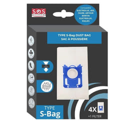 Boite de 4 sacs TYPE S-BAG Aspirateur 9001684589 ELECTROLUX TORNADO AEG ESSENTIEL B VOLTA