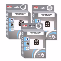 Lot de 3 boîtes de 4 sacs + 1 filtre HYGIENE+ Aspirateur ZR200520 ROWENTA TEFAL MOULINEX