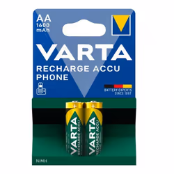 Lot de 2 piles rechargeables AA LR06 NIMH 1600 MAH - Accessoires et entretien - (165129)