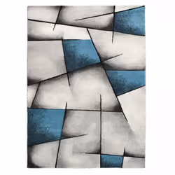 Un Amour De Tapis est une PME française, son entrepôt est en Essonne. tapis salon 120x170 tissé turquoise rectangle motif géo ...