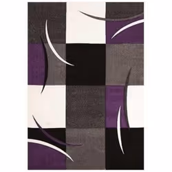 Un Amour De Tapis est une PME française, son entrepôt est en Essonne. tapis entrée 60x110 tissé violet rectangle motif damier ...