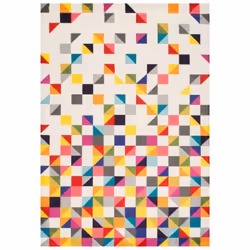 Description générale Le tapis salon 160x230 tissé multicolore de la collection BOUTIK est un choix parfait pour embellir votr ...