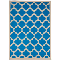 Un Amour De Tapis est une PME française, son entrepôt est en Essonne. tapis entrée 60x110 tissé bleu rectangle motif géométri ...