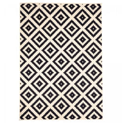 Unamourdetapis - Tapis salon et chambre 60x110 crème rectangle tissé motif scandinave AF1 roma