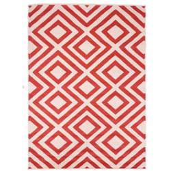 Unamourdetapis - Tapis salon et chambre 60x110 corail rectangle tissé motif géométrique AF1 nice
