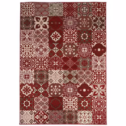 Un Amour De Tapis est une PME française, son entrepôt est en Essonne. tapis chambre 80x150 tissé rouge rectangle AF2 FAIAN pa ...