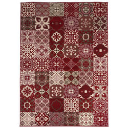 Unamourdetapis - Tapis chambre 80x150 rouge rectangle tissé AF2 faian