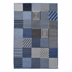 Un Amour De Tapis est une PME française, son entrepôt est en Essonne. tapis chambre 80x150 tissé bleu rectangle motif géométr ...