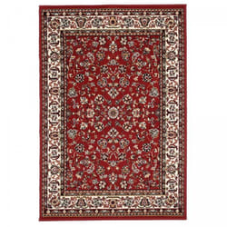 Tapis oriental 60x110 rouge rectangle motif ancestral LYN1