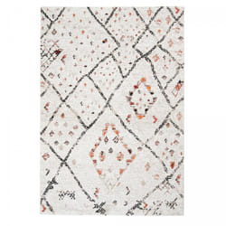 Unamourdetapis - Tapis berbère motifs tribaux 60x110 crème moryla