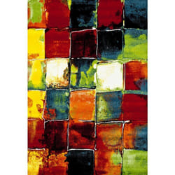 Unamourdetapis - Tapis salon et chambre 60x110 multicolore rectangle tissé motif géométrique jolia 2