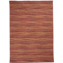 Unamourdetapis - Tapis salon et chambre en laine 60x110 rouge rectangle fait à la main