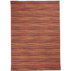 Unamourdetapis - Tapis salon et chambre en laine 80x140 rouge rectangle fait à la main