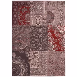 Un Amour De Tapis est une PME française, son entrepôt est en Essonne. tapis entrée 60x110 tissé gris rectangle motif baroque  ...