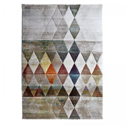 Unamourdetapis - Tapis salon et chambre 60x110 beige rectangle tissé motif géométrique belo 19