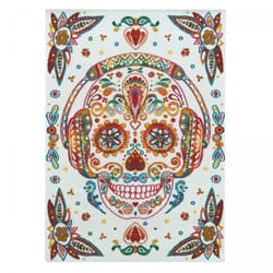 Petit tapis enfant Tête de Mort mexicaine