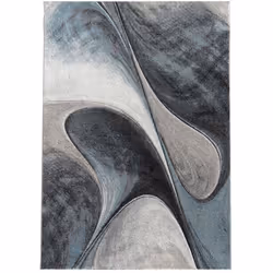 Un Amour De Tapis est une PME française, son entrepôt est en Essonne. tapis grand salon 280x380 tissé bleu et gris rectangle  ...