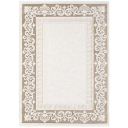 Unamourdetapis - Tapis salon et chambre 120x160 marron et gris rectangle tissé motif simple asta